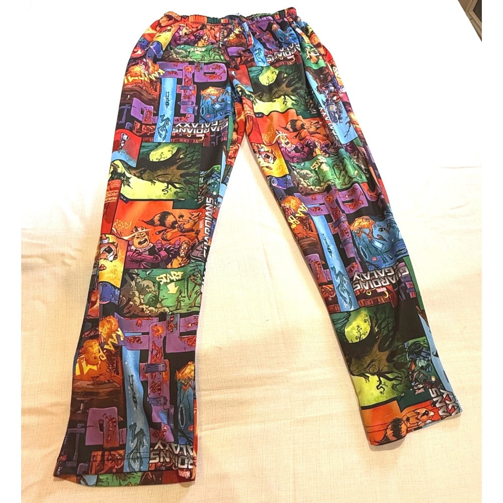 Marvel Guardians of the Galaxy Comic Print Pajama Pants Lounge Sleepwear Medium‎